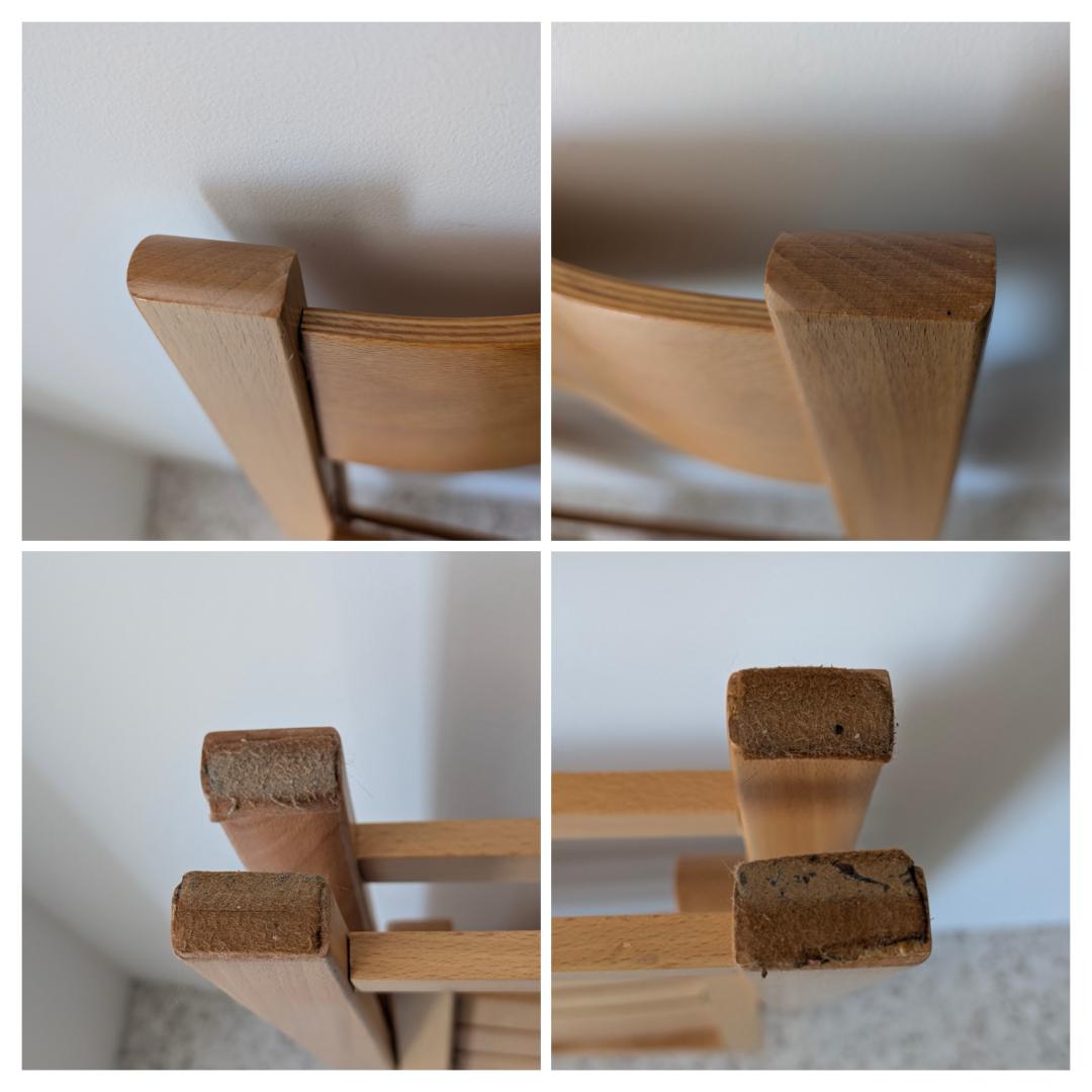 90s ビンテージ 無印 イタリア製 ブナ材 折りたたみチェア 2脚セット