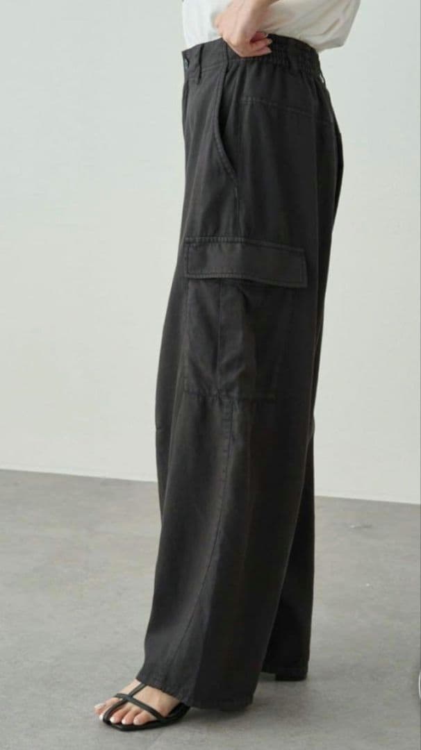 PUAL CE CIN カーゴポケットのワイドパンツ 本当に 安い 通販
