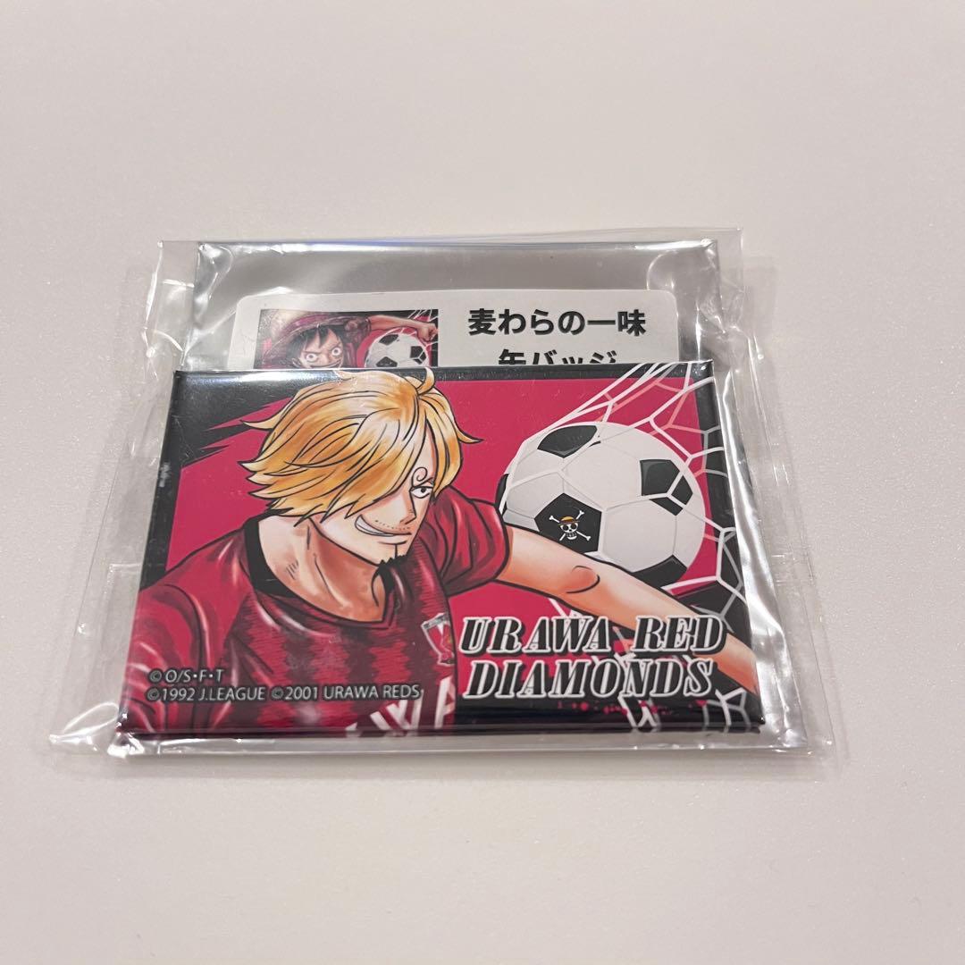 ONE PIECE ワンピース 浦和レッズ スクエア 缶バッジ サンジ