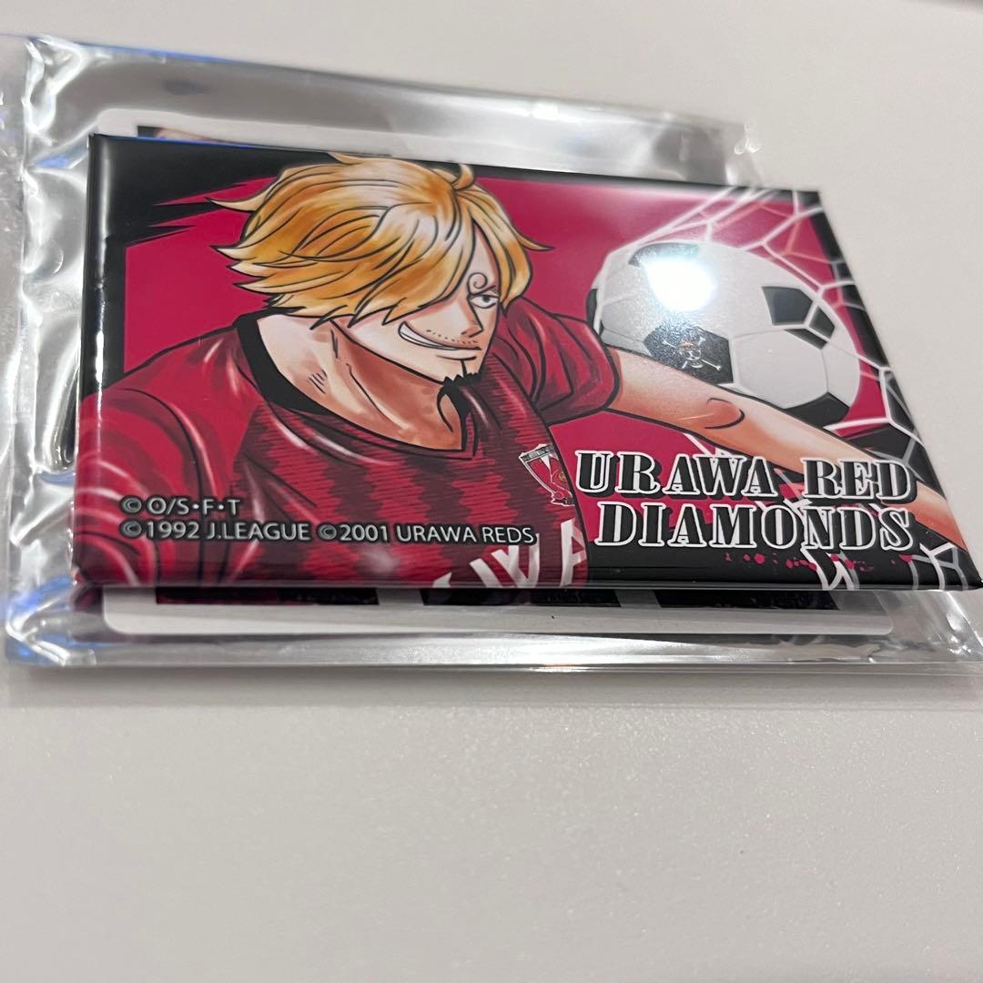 ONE PIECE ワンピース 浦和レッズ スクエア 缶バッジ サンジ
