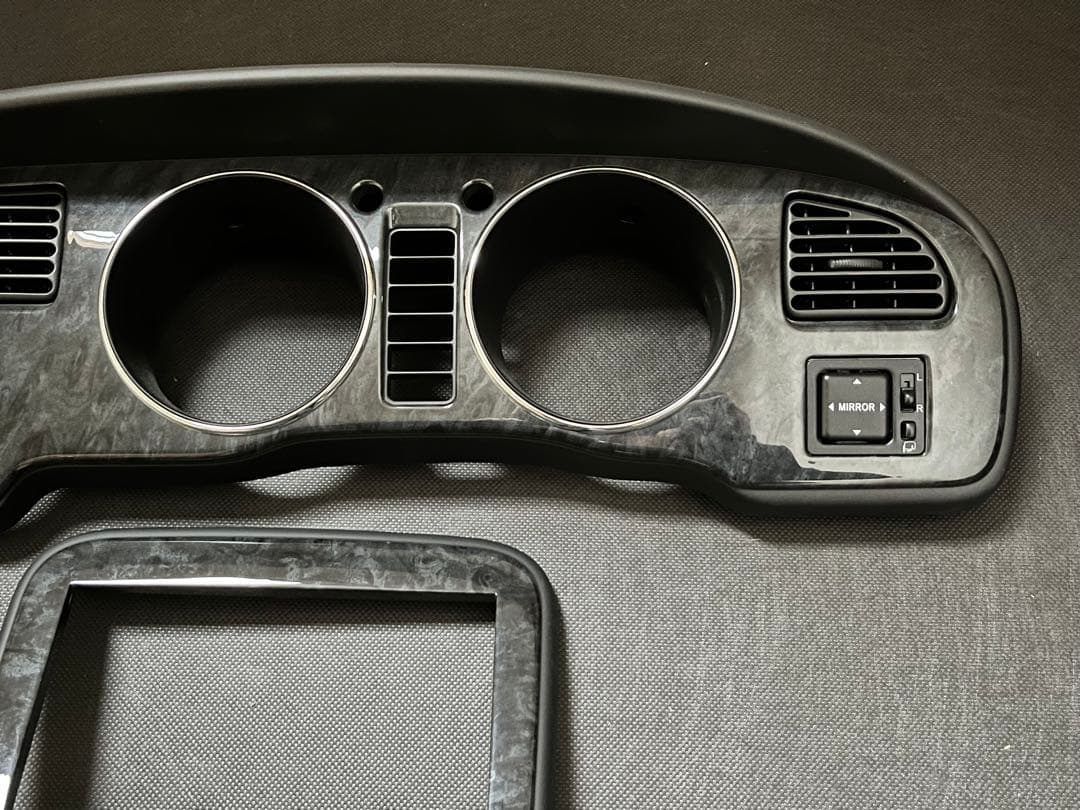 ミラジーノ L700S メーターパネル オーディオパネル ブラックウッド