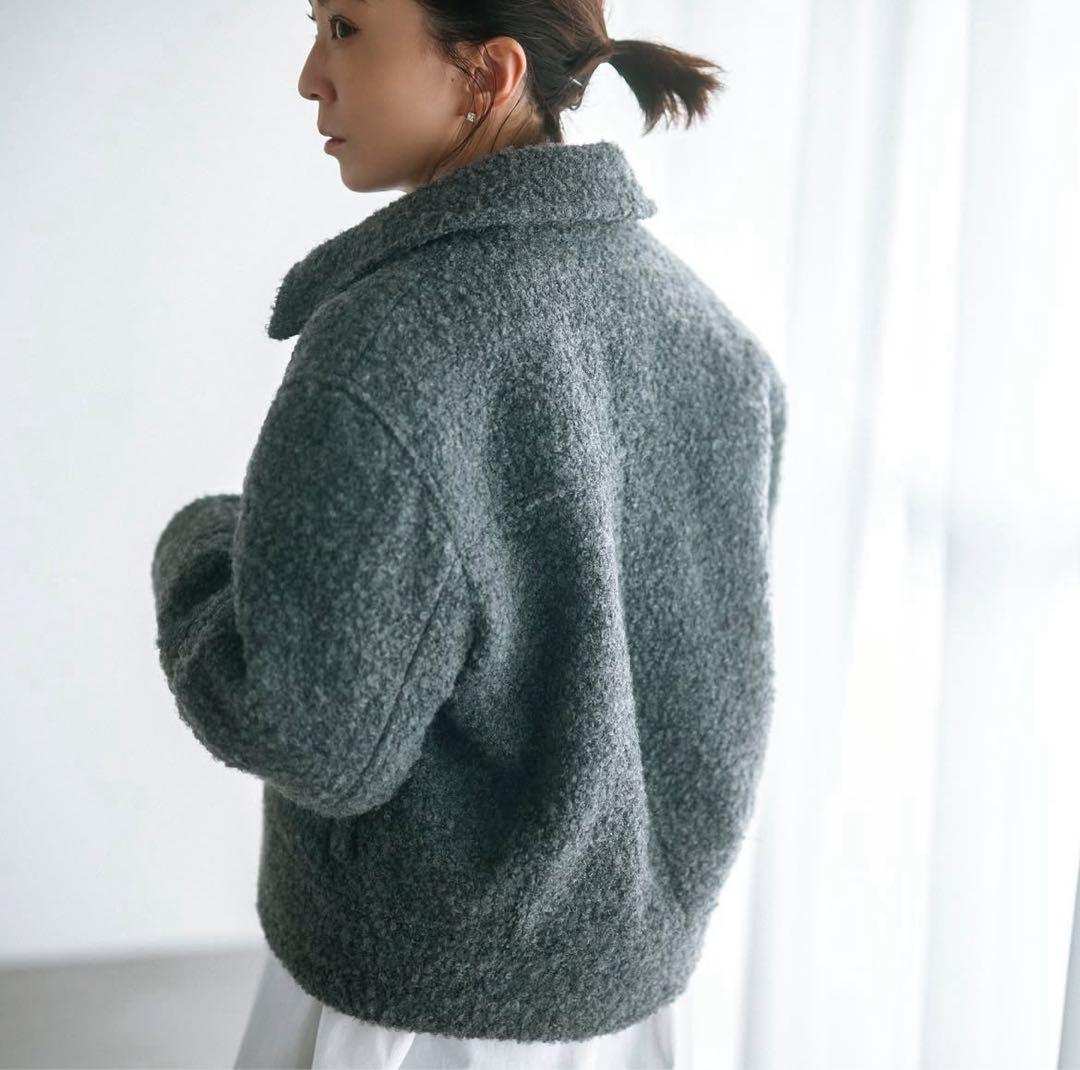 Arpege story 高橋志津奈さんコラボ ループツイードZIPブルソン