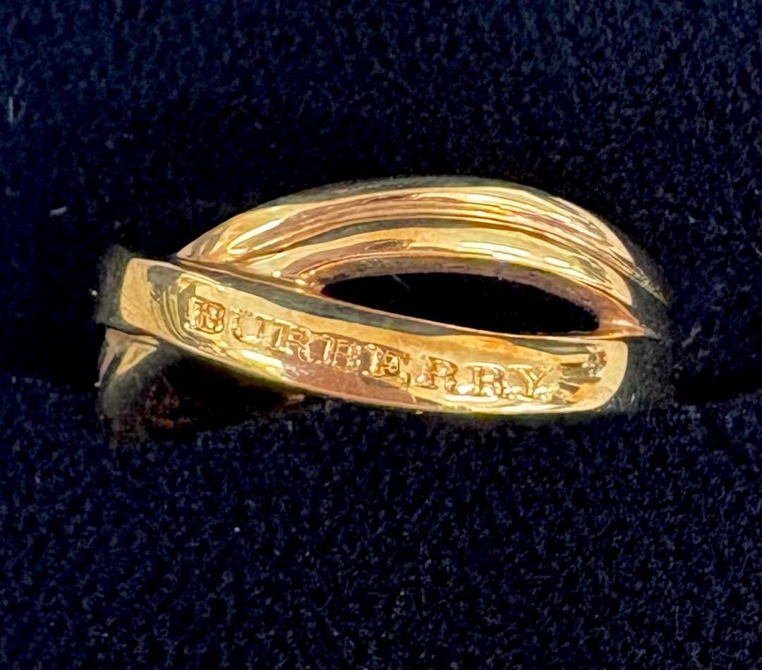 バーバリー リング ゴールド18k 刻印 クロスデザイン - メルカリ