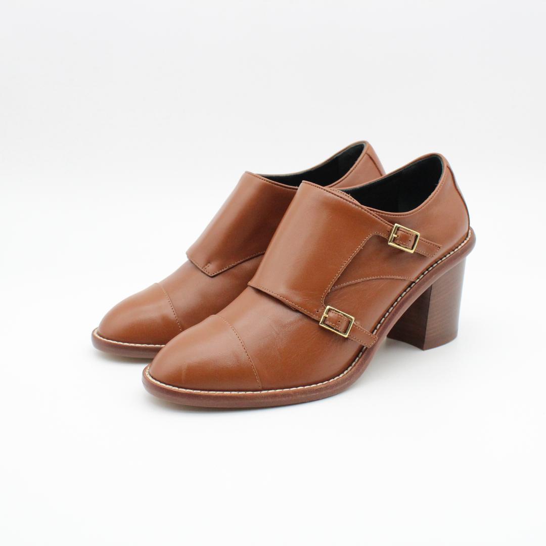 新品♪GIOIA DELL'ACQUA ダブルモンクヒールシューズ(37) ヒールアップチェルシーブーツ #7410XL（017410XL）|women（レディース