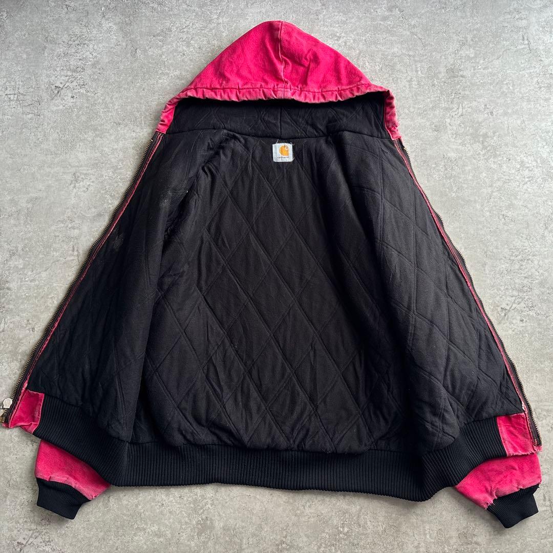 00's□carhartt【XL】アクティブジャケット フェード レッド ダック