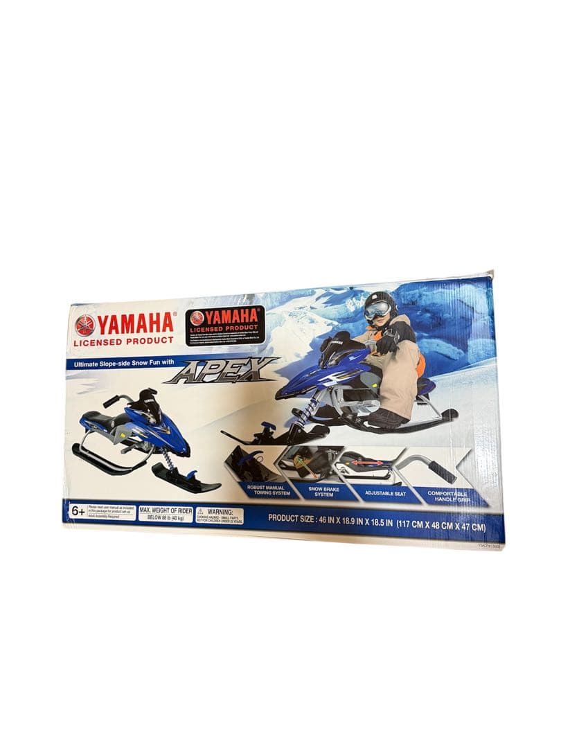 YAMAHA ヤマハ APEX スノーモービル型 ソリ 子ども用 - メルカリ