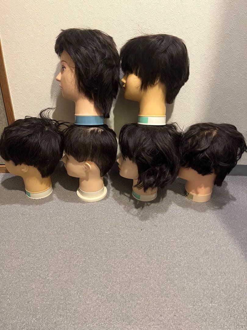 カットウィッグ カットウイック カットマネキン 美容師 理容師 6体送料