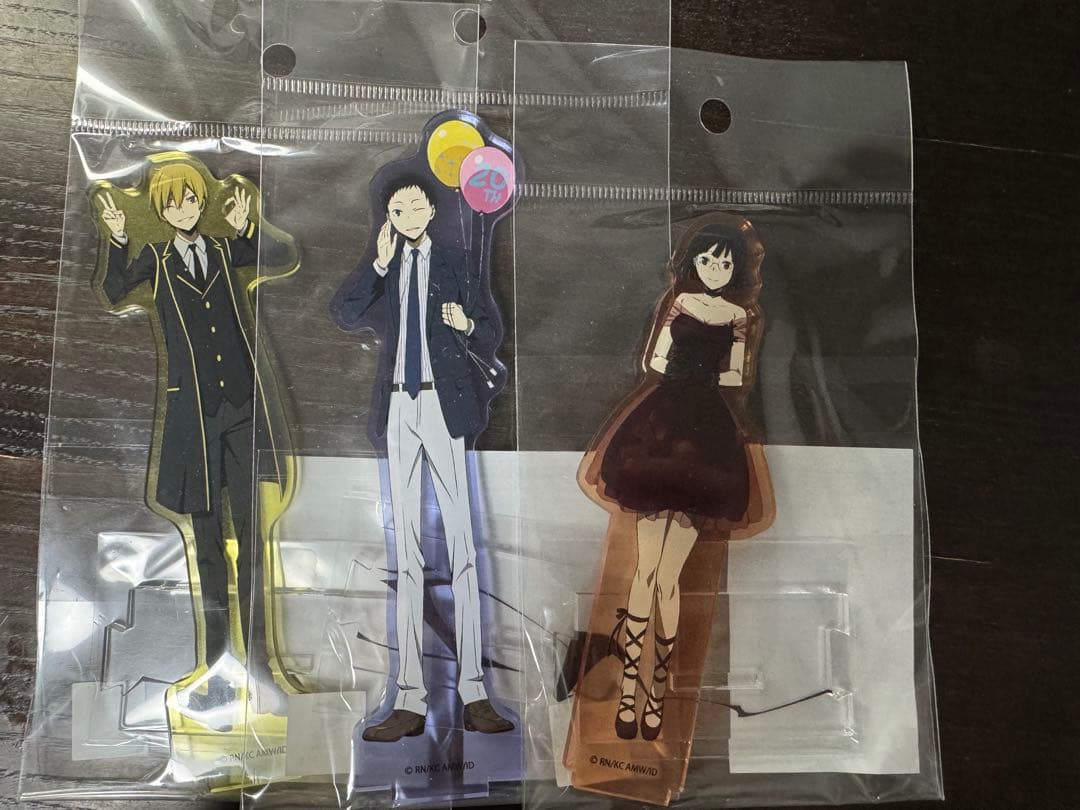 デュラララ アクリルスタンド 20周年 紀田正臣竜ヶ峰帝人園原