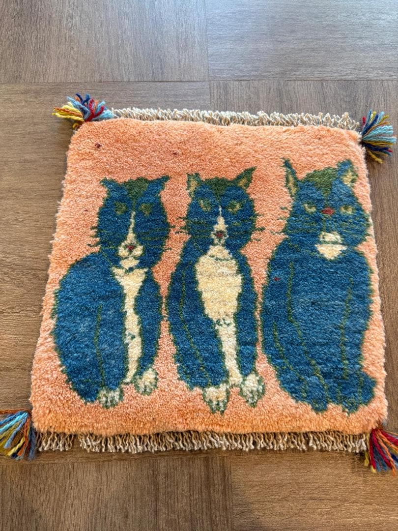 ペルシャギャッベ (ギャベ) チェアマット 39x38cm ギャッベ ラグ 玄関 楽天市場】ペルシャ ギャッベ 本場 イラン産 セール ギャベ 玄関マット