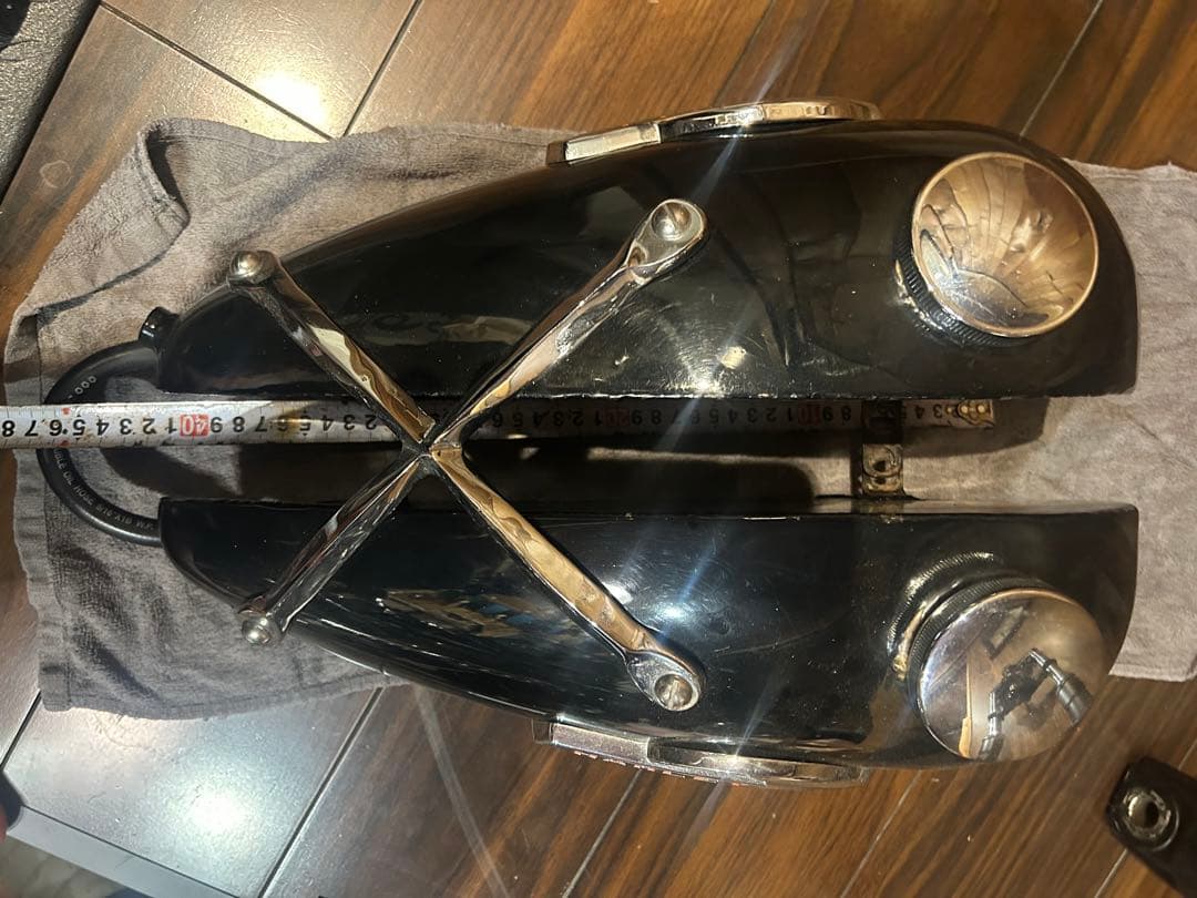 分割タンク ハーレー ワンオフ マスタングタンク ショベル パンヘッド