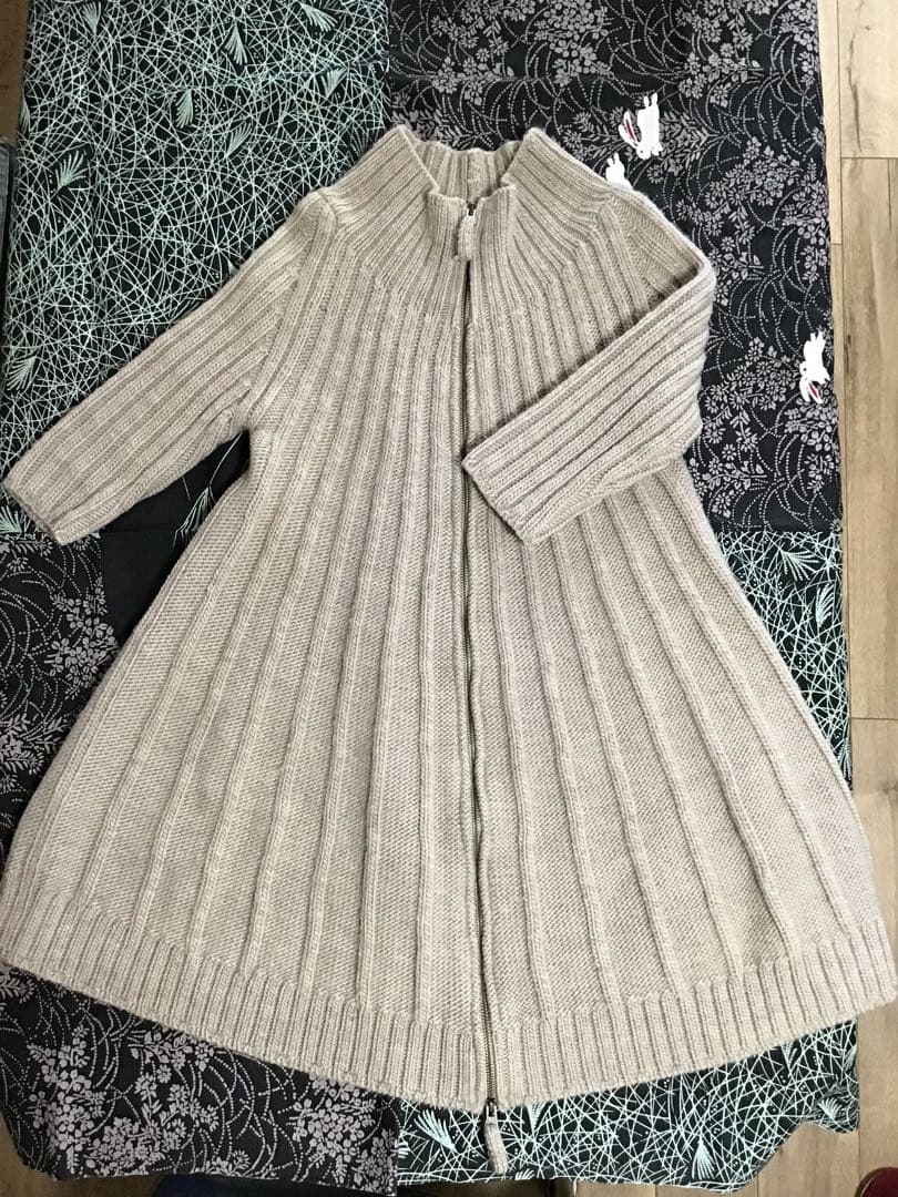 ゴルチエ　 ニットワンピース ジッパー付　40 ベージュ系 Dark Angel（ダークエンジェル） レディース ワンピ ロングワンピース