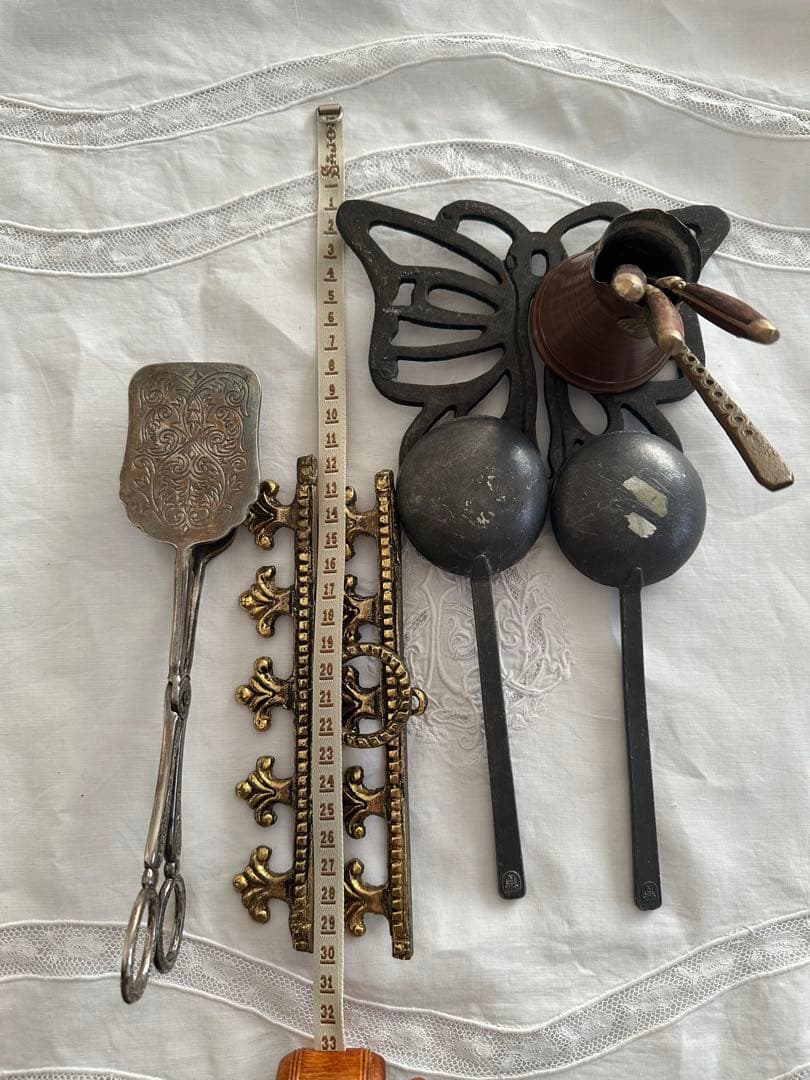 アンティーク ベルプル ピューター スプーン ケーキサーバー