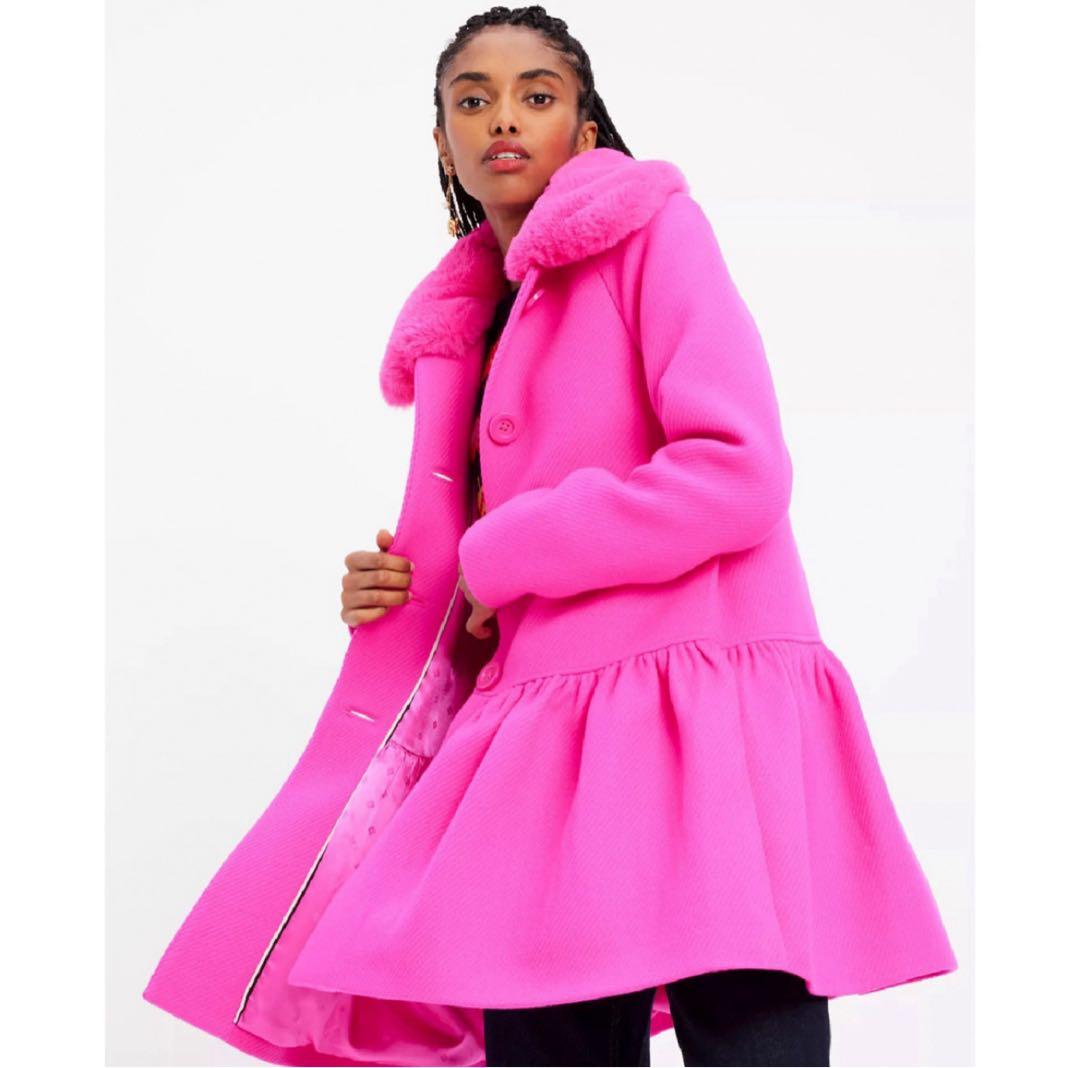 m様専用 再値下げ 新品！ケイトスペード コート ファーコート バービー