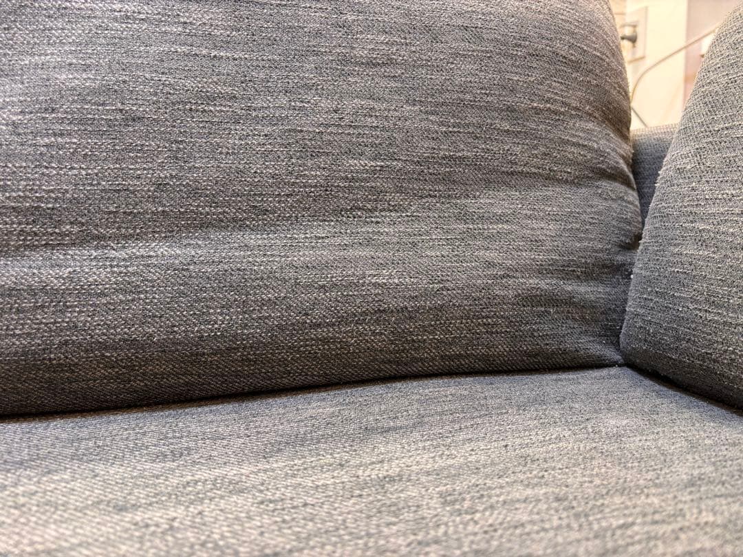 6月末まで出品】7/12発送 ニトリ 三人掛けファブリックソファ - メルカリ