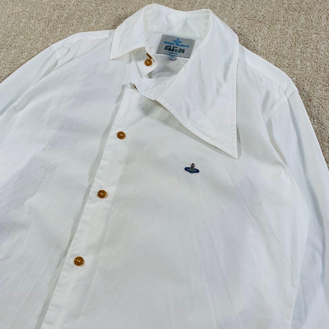 VIVIENNE WESTWOOD MAN アシンメトリー 変形シャツ 白 44 - メルカリ