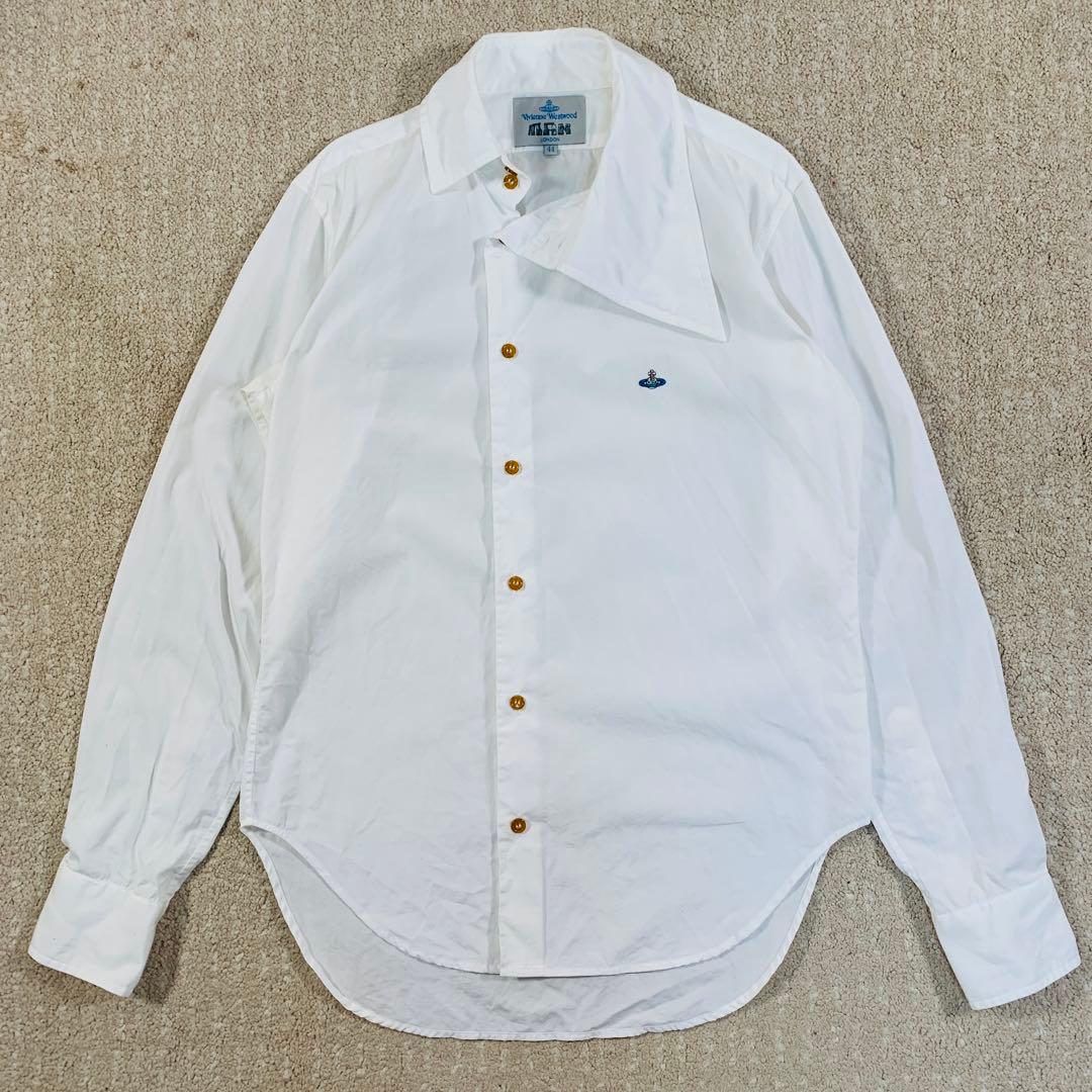 VIVIENNE WESTWOOD MAN アシンメトリー 変形シャツ 白 44 - メルカリ