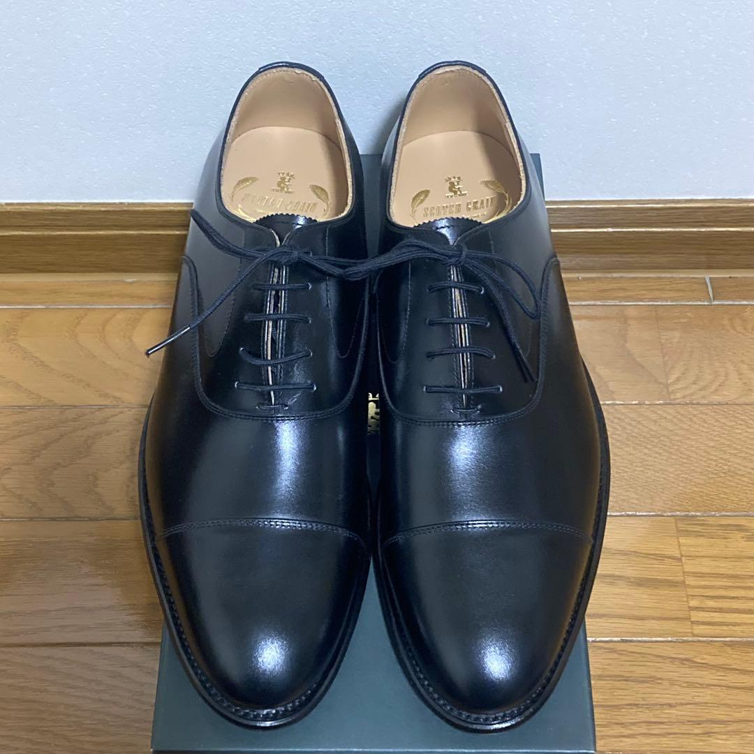 【新品】スコッチグレイン ストレートチップ 26.0E アノネイ社カーフ使用