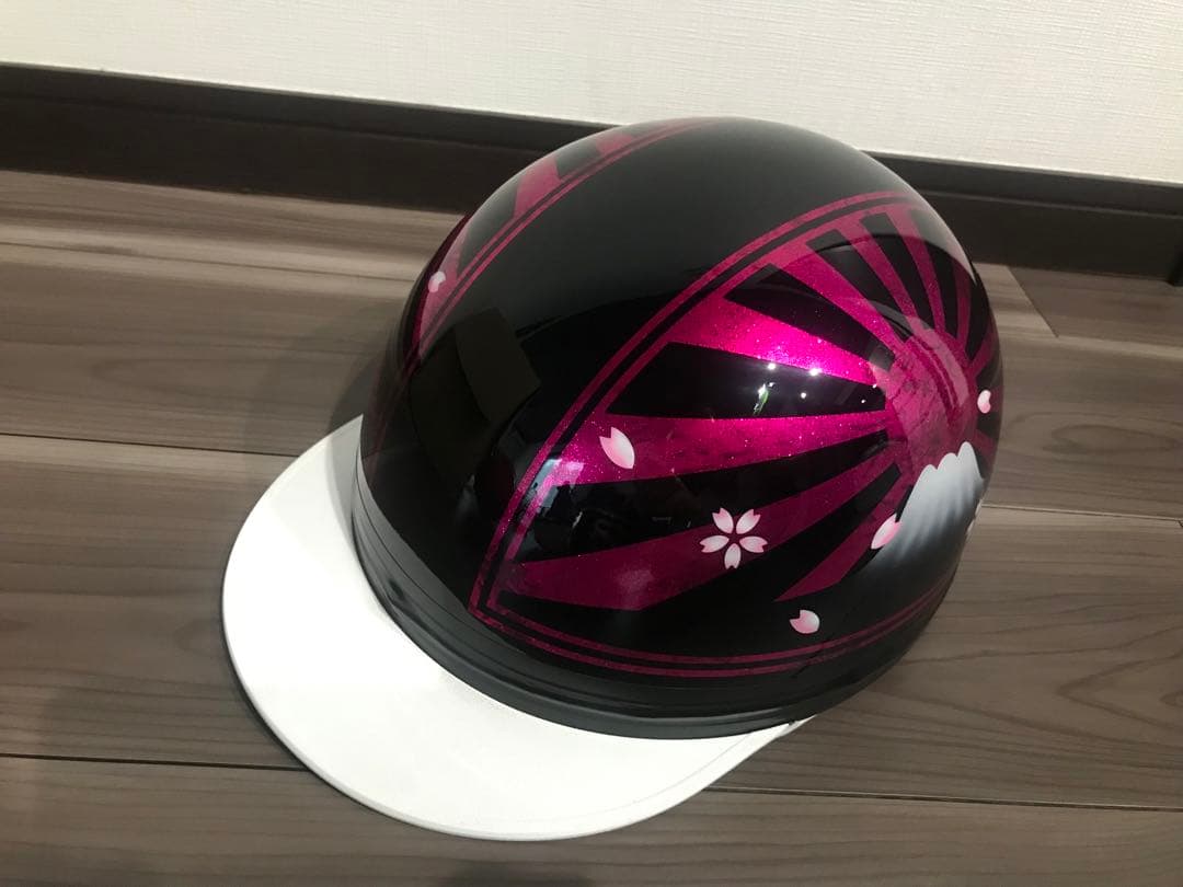 富士日章 コルク半 ヘルメット 旧車會 暴走族 CBX400F ゼファーχ 風防