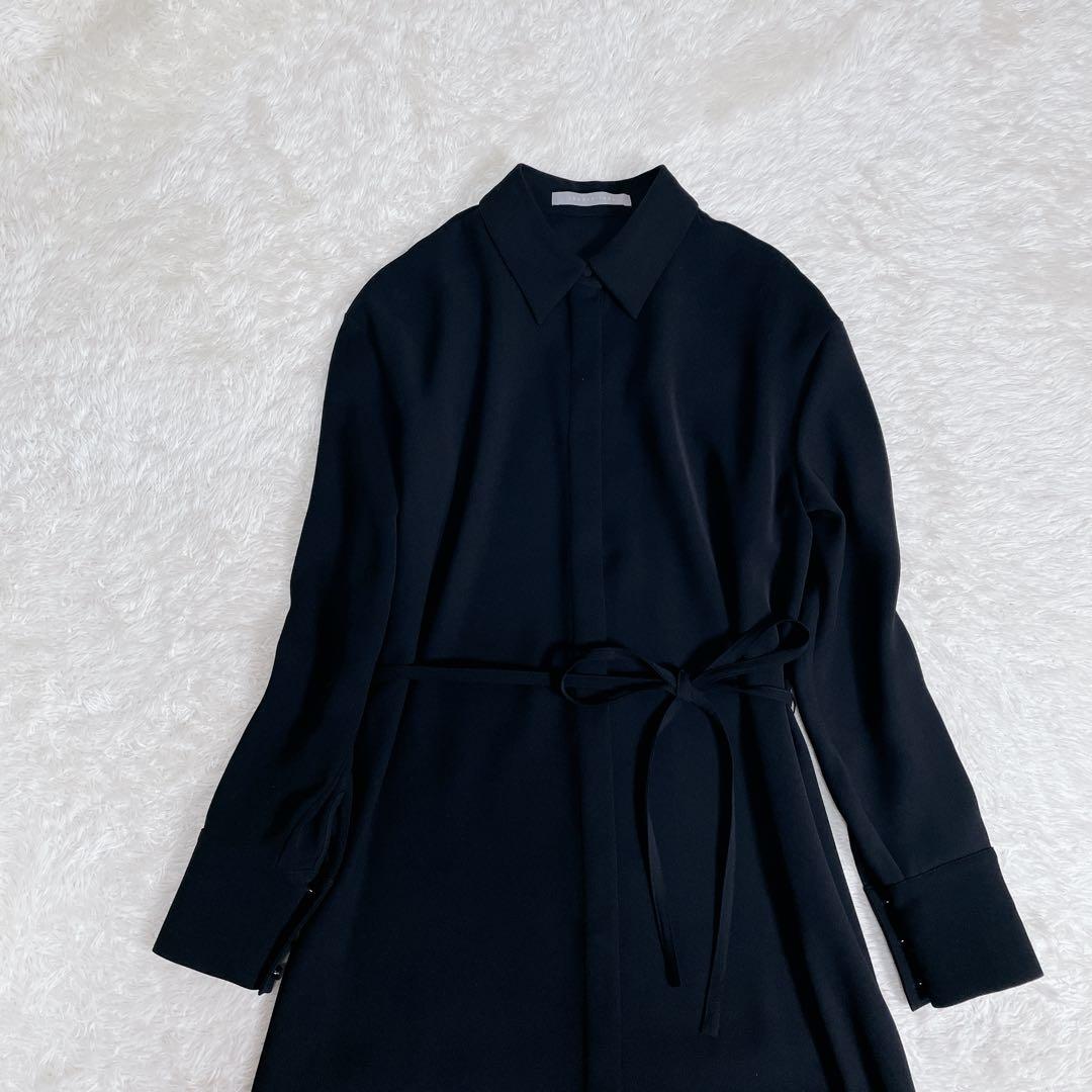 美品 Theory luxe シャツワンピース ブラック 38 - メルカリ