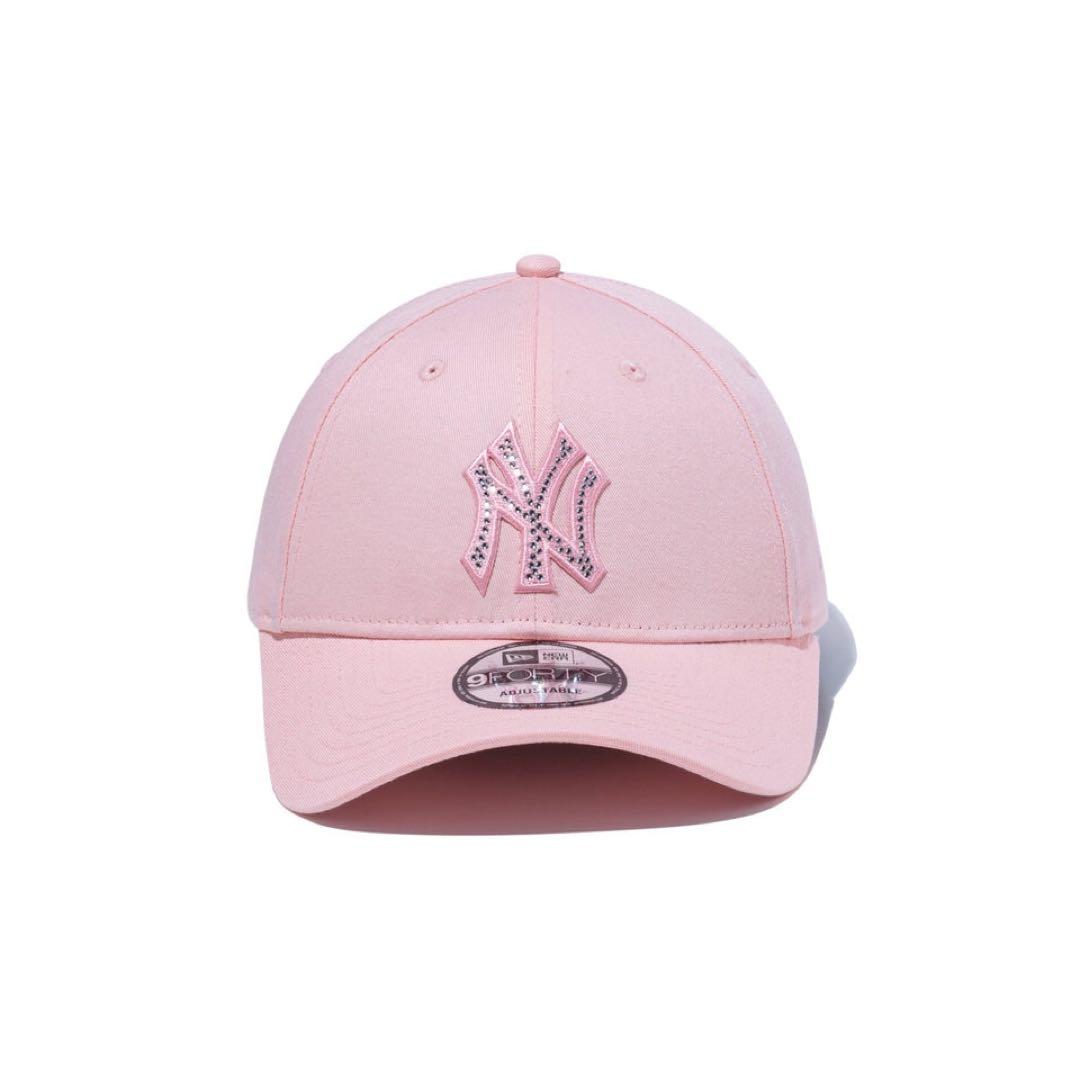 最安値 NEWERA 9FORTY Rhinestone ラインストーン ピンク - メルカリ