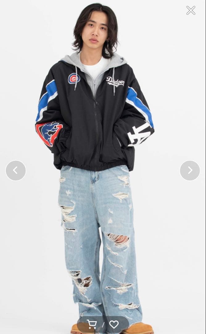 カブス ドジャース momo 着用 TOKYO SERIES ナイロンジャケット - メルカリ