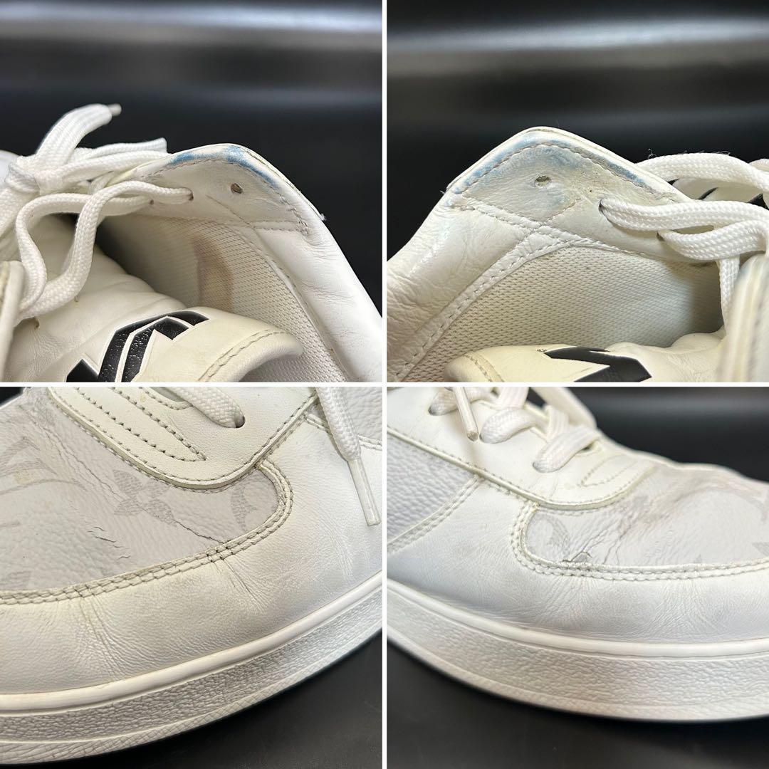 ルイヴィトン リヴォリライン スニーカー モノグラム メンズ レザー 白