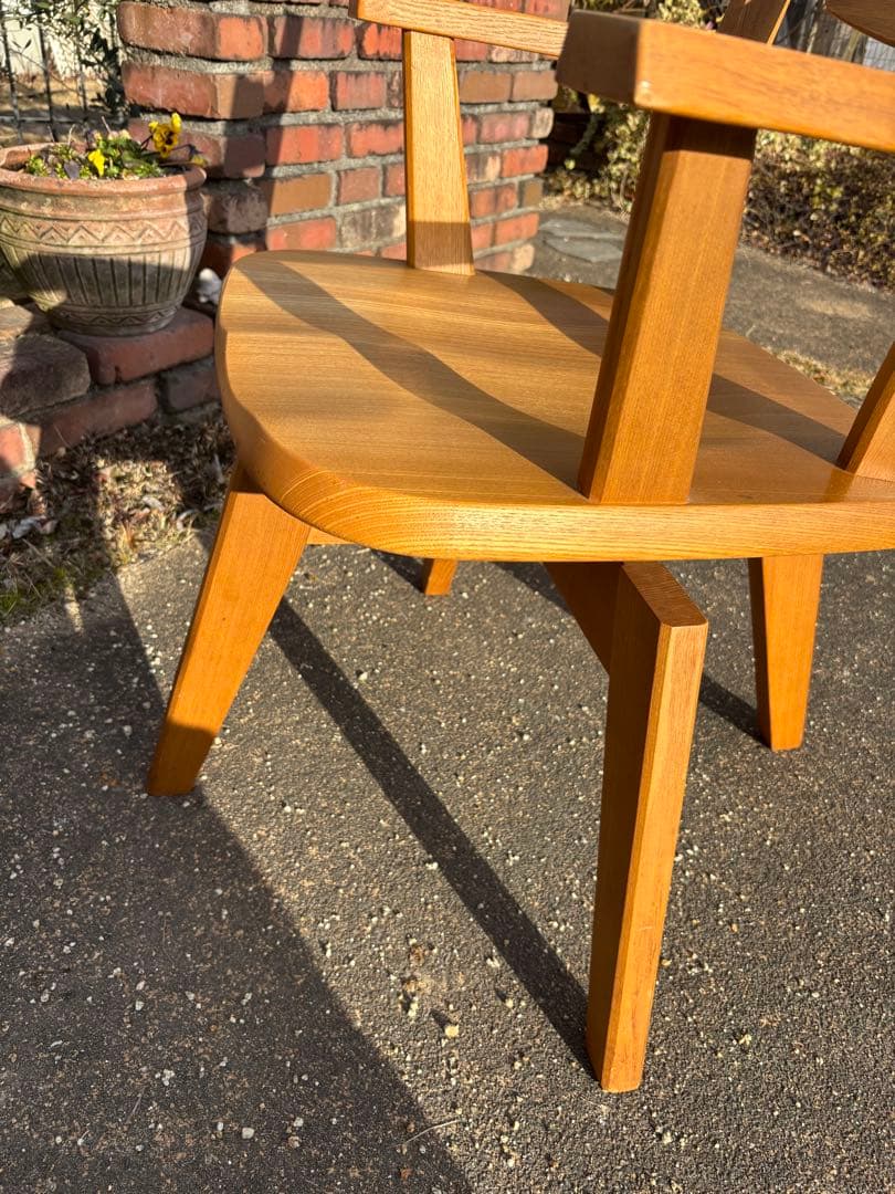 美品】飛騨産業 キツツキ 回転アームチェア SQ215AT ヴィンテージ