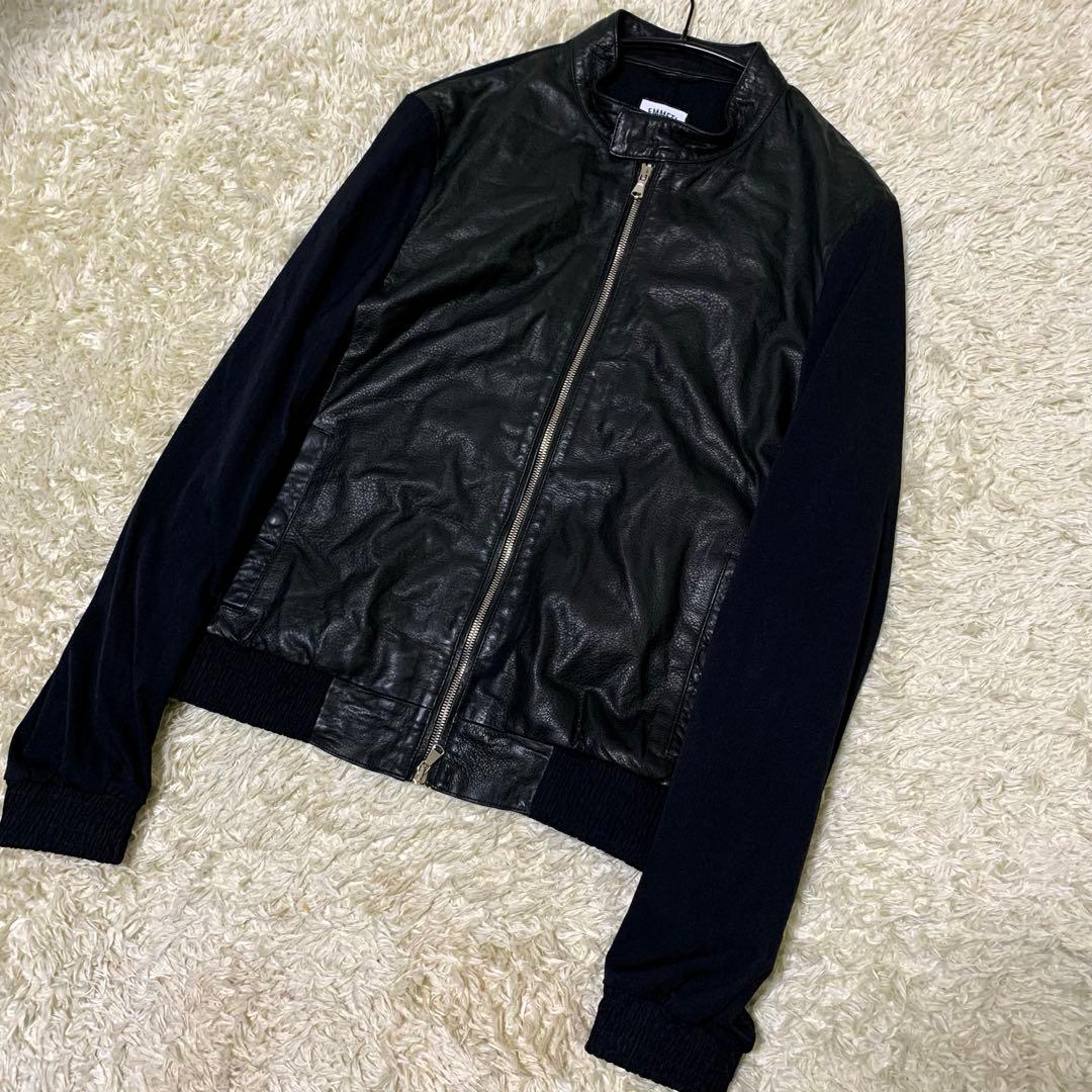 EMMETI giab’s ARCHIVIO シングルライダース 46 黒 EMMETI エンメティー GIAPPONE-078 H アッカ ブラック ラムスキン