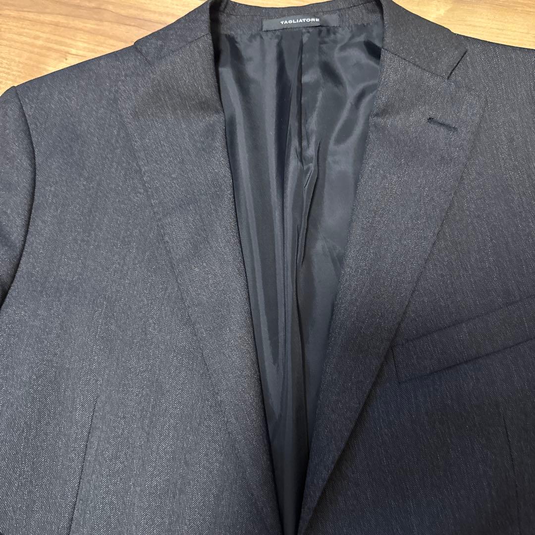 極美品TAGLIATORE チャコールグレー ウール スーツ 50近年ロゴ - メルカリ