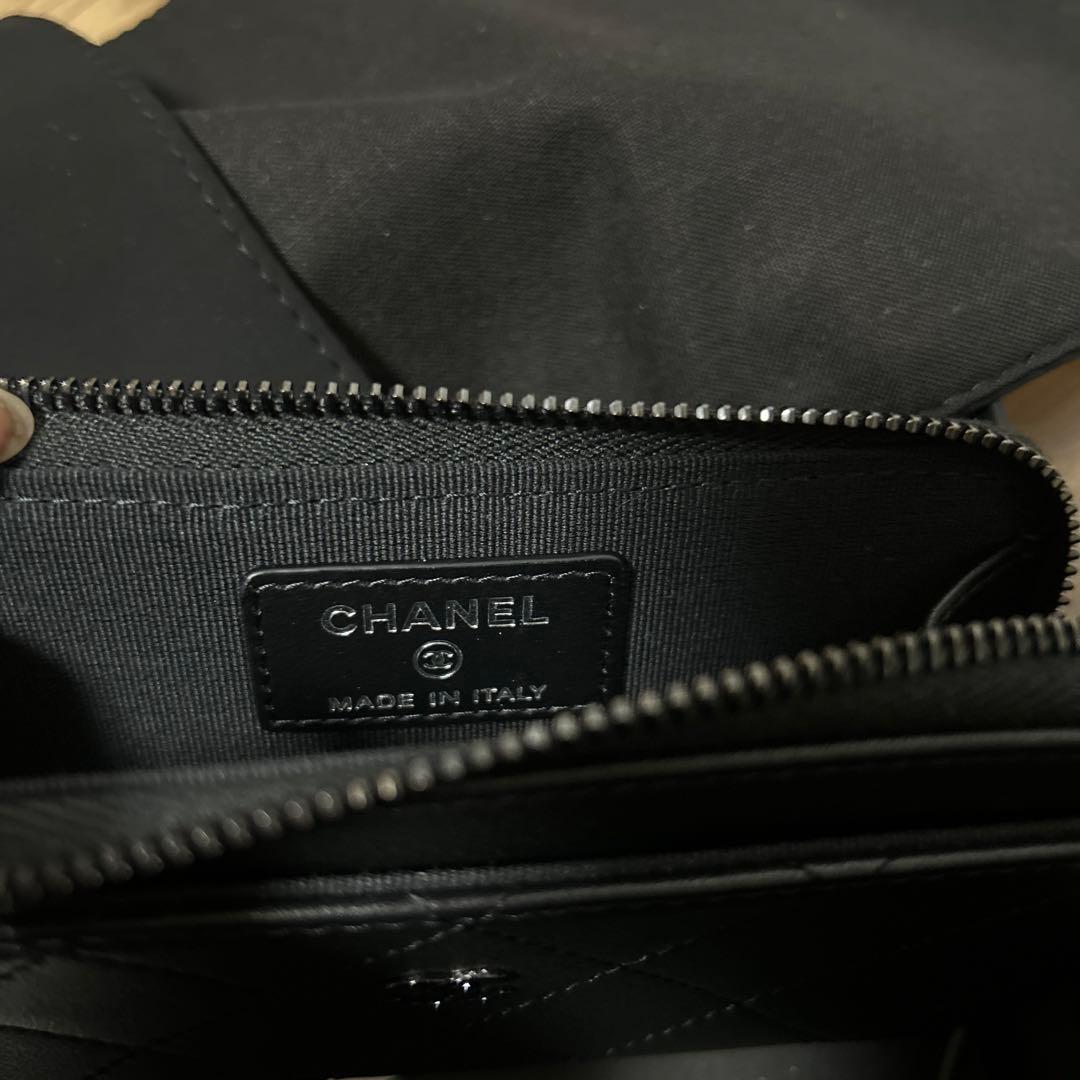 CHANELシャネル フラグメントケース 財布 小銭入れ ソーブラック