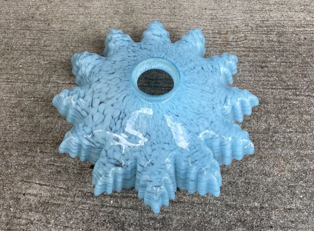 94. 40's フランスアンティーク 古民家 ガラスシェードペンダント