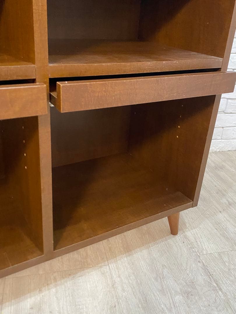 東京都内23区配送無料】B-COMPANY ブックシェルフ 棚 チェスト 昭和