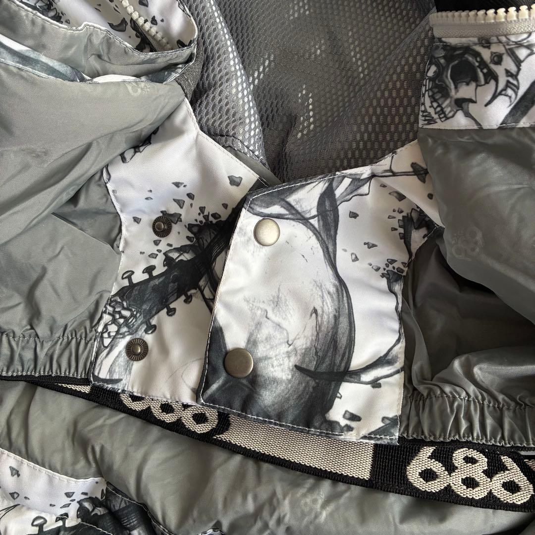 686 MANNUAL WARLOCK JACKET 総柄 スカルプリント L - メルカリ