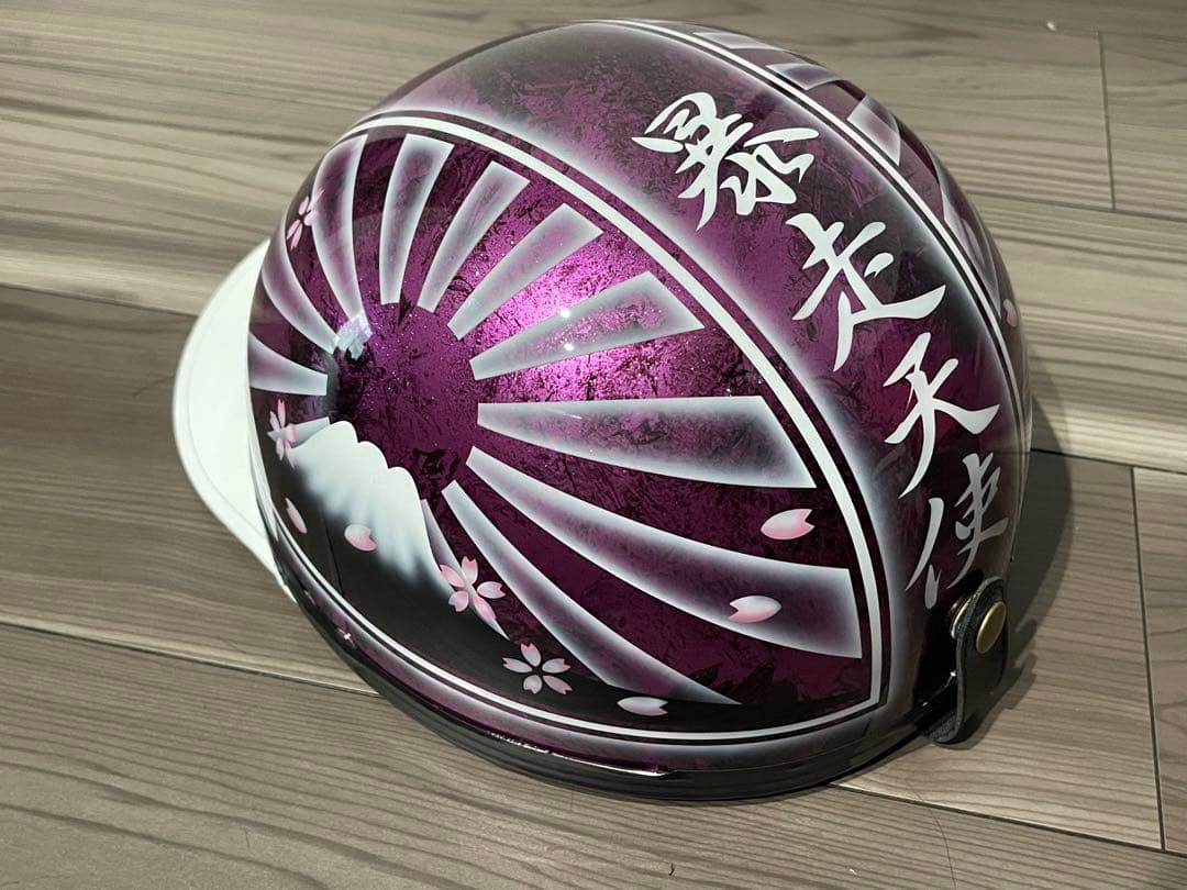 桜吹雪 富士日章 コルク半 ヘルメット 三段シート ロケットカウル 旭風防