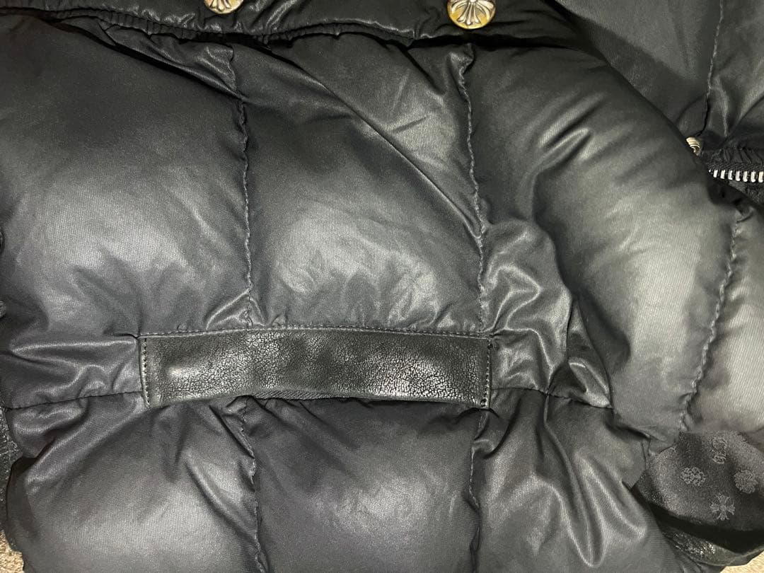 限定値下げ‼️フレアニーレザーヨーク切替 クロムハーツダウンベスト