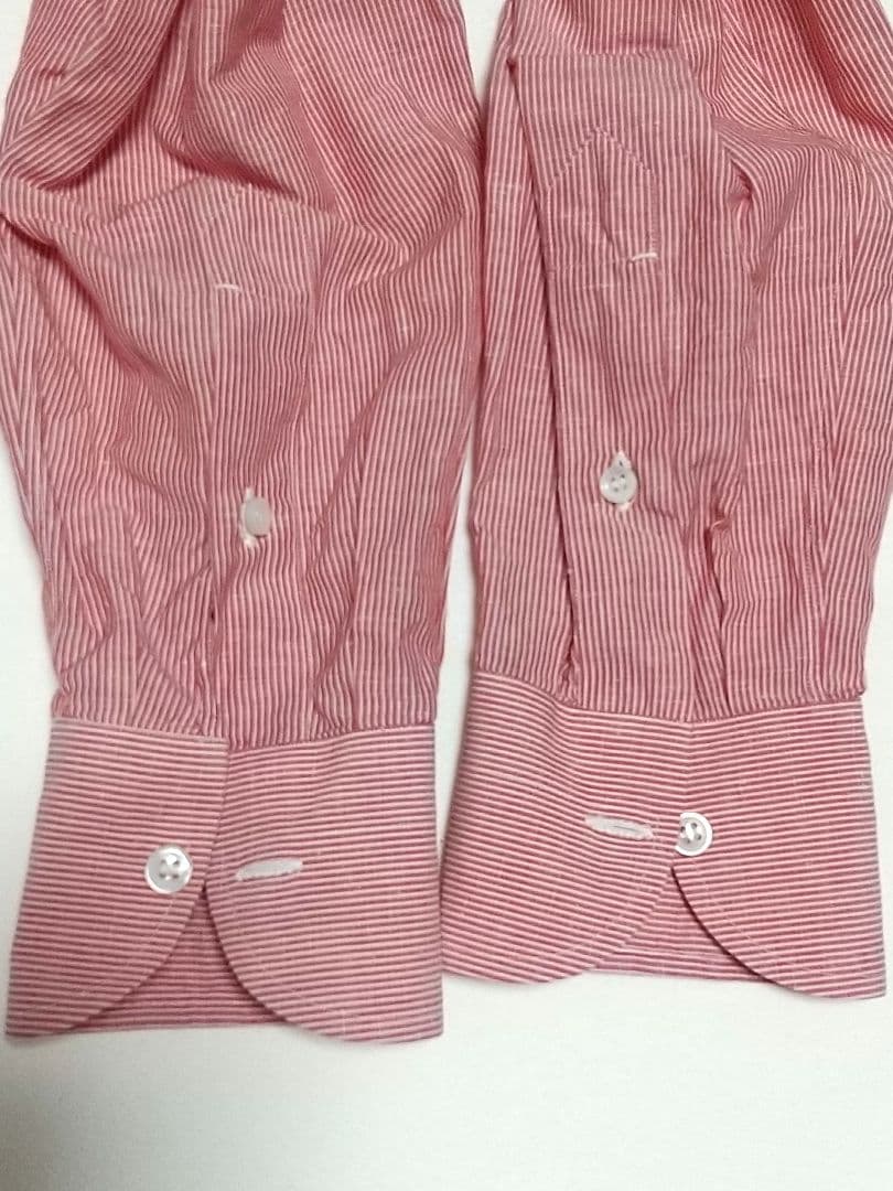 LIVERANO&LIVERANO リベラーノリベラーノ 麻綿 ストライプシャツ