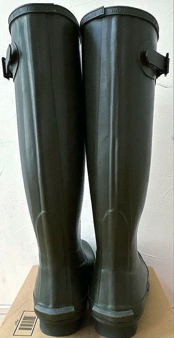 Barbour 》 UK4 サイドベルトレインブーツ - メルカリ