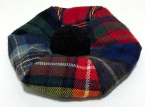 帽子 COMME des GARCONS SHIRT2020AW LOCHCARRON Comme des Garcons Shirt Black Lochcarron Edition Wool Flat Cap