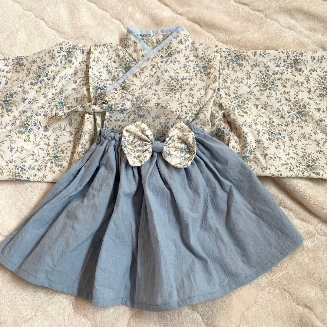 当日ポスト投函】ベビー袴80 ハンドメイド ひなまつり 初節句 お