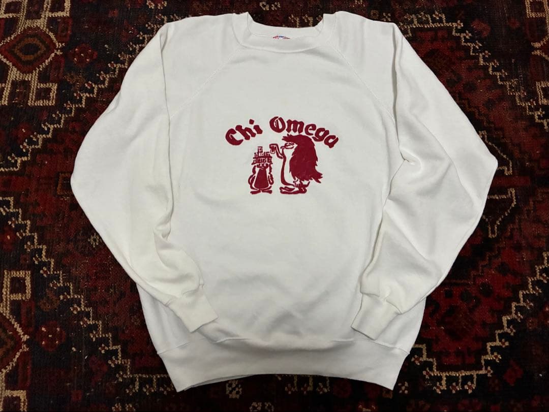 モンスタースウェット ステンシルスウェット USA製 フロッキープリント