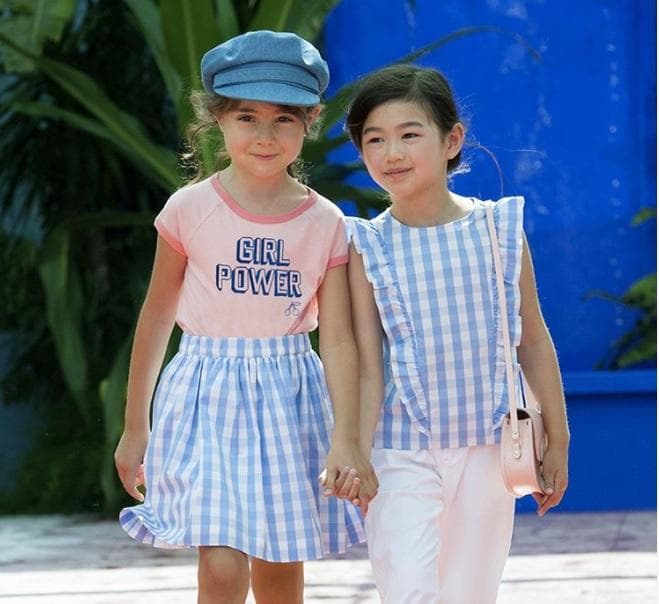 Bonpoint♡ギンガムチェック スカート 10a - メルカリ