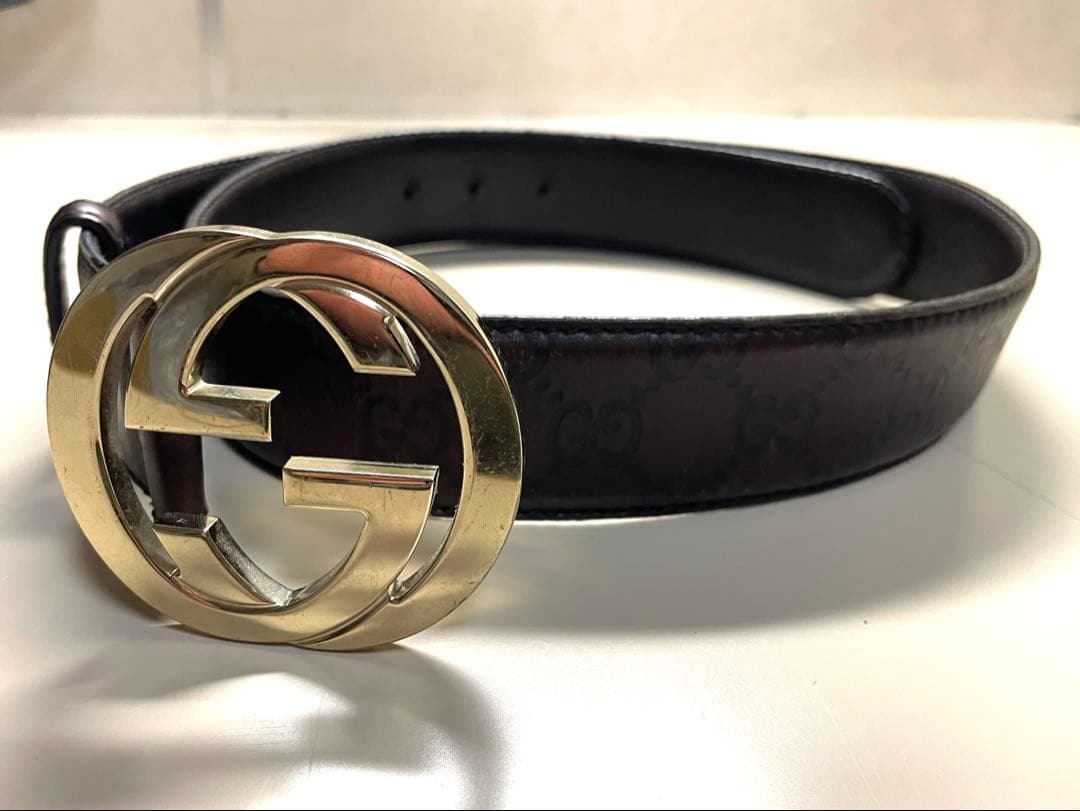 GUCCI グッチ GG インターロッキングG シグネチャー バックル　ゴールド 楽天市場】GUCCI グッチ グッチシマ GG インターロッキング Gバックル