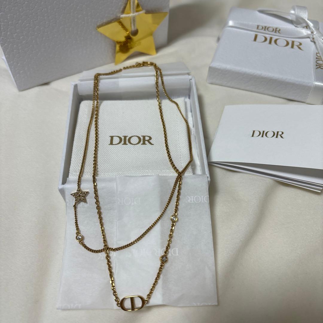 ディオール ネックレス 2連 クリスチャンディオール DIOR - メルカリ