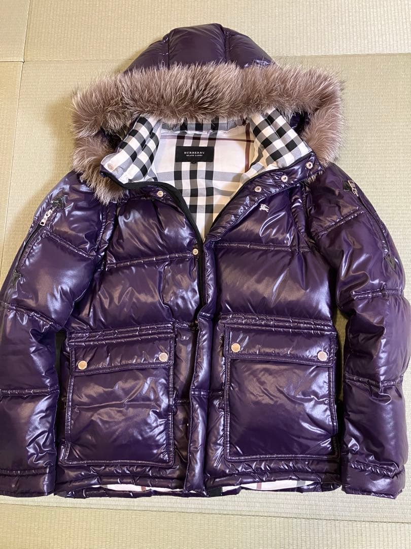 バーバリーブラックレーベル ダウンジャケット ノバチェック - メルカリ
