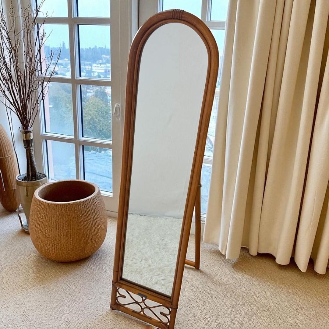 希少】70〜80s BLUASTRA アンティークミラー 籐 25826-4 - メルカリ