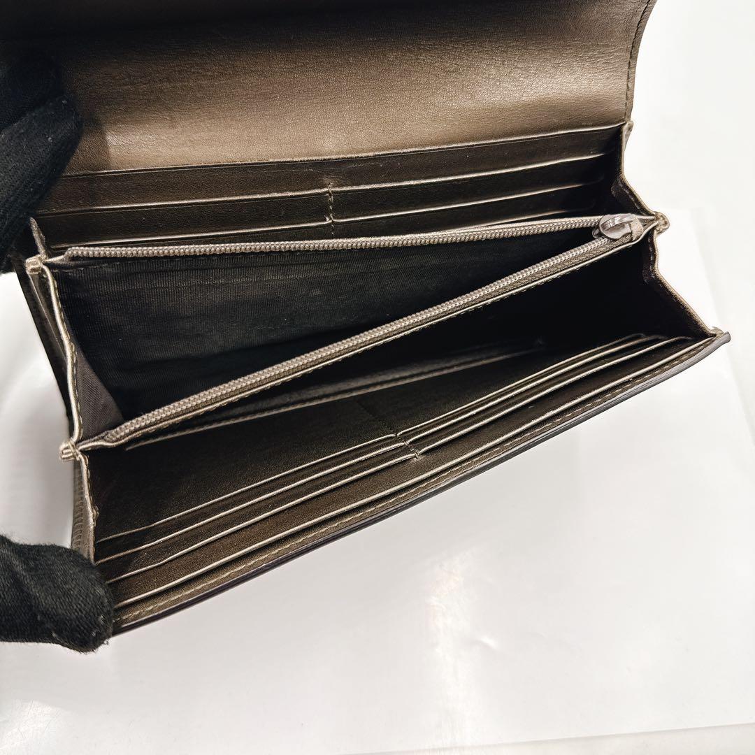 GUCCI グッチ 長財布 マイクロGG パテントレザー リボン 253405 - メルカリ