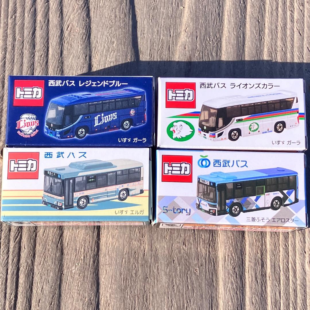 トミカ 西武バス ミニカー 4台セット 西武ライオンズ - メルカリ