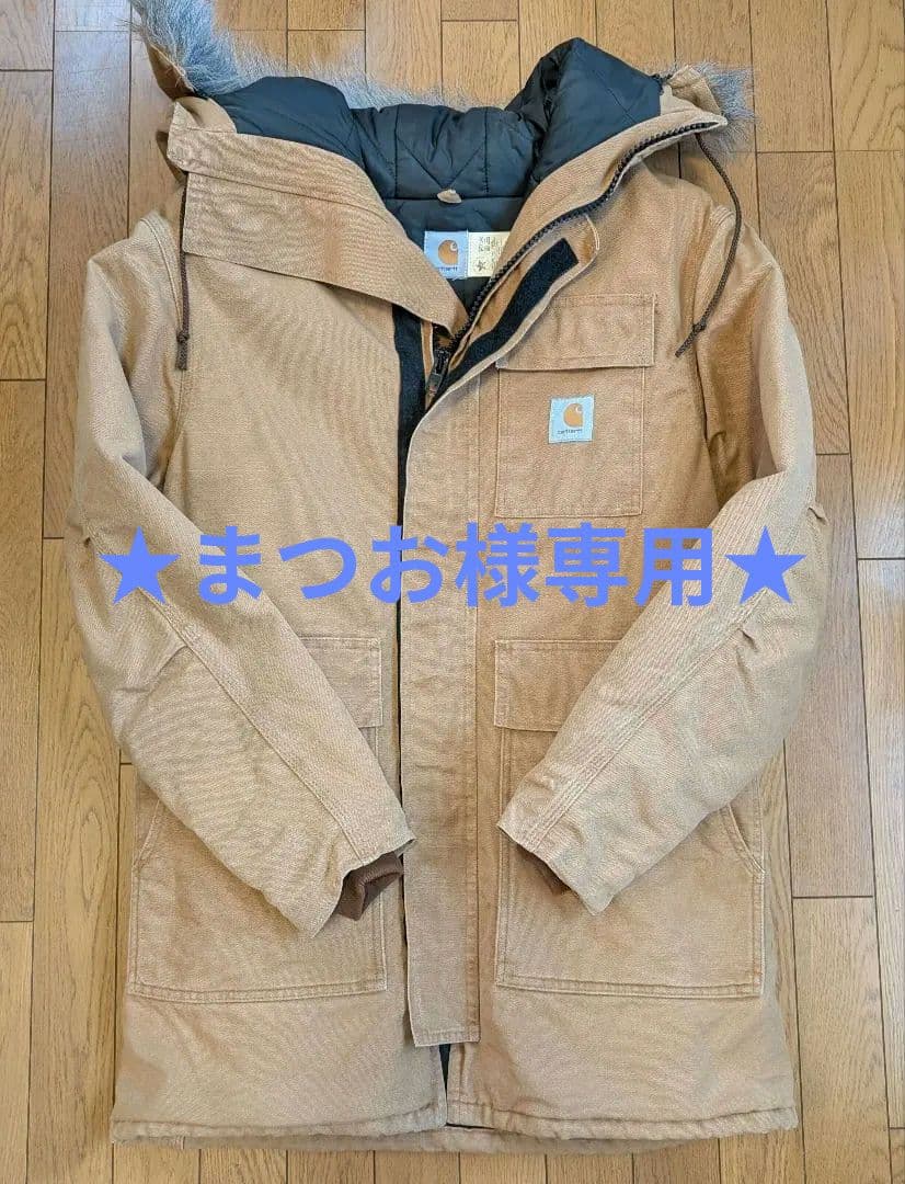 ★まつお★Carhartt　Mサイズ CQ386シベリアンパーカーUSA製 Carhartt◇ジャケット/M/コットン/CML/無地/CQ386/シベリアンパーカー