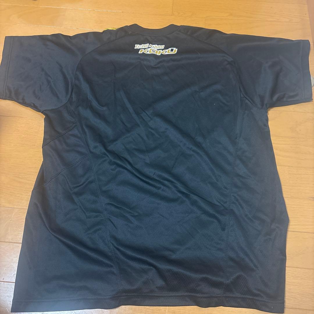 日本航空高校 asics バレーボールシャツ 2XO ブラック