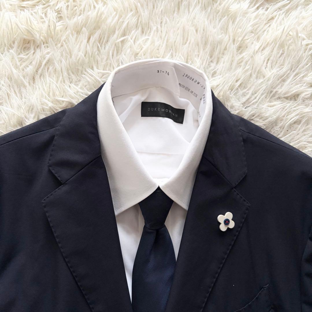 美品 ラルディーニ スーツ セットアップ easy wear ネイビー 52 LARDINI ラルディーニ EASYWEAR テックジャージー セットアップスーツ